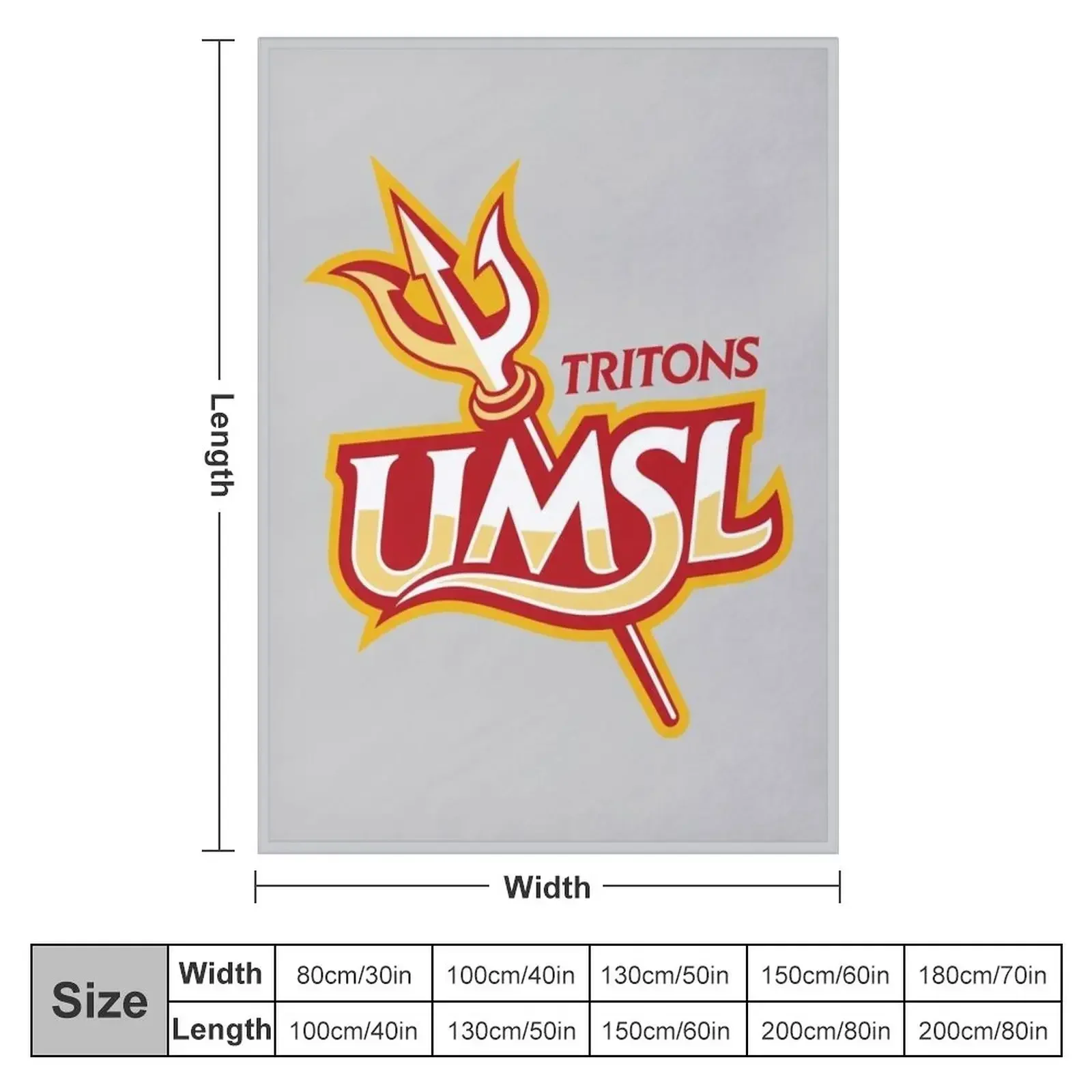 UMSL of Tritons Throw Blanket anime Soft Big Blankets