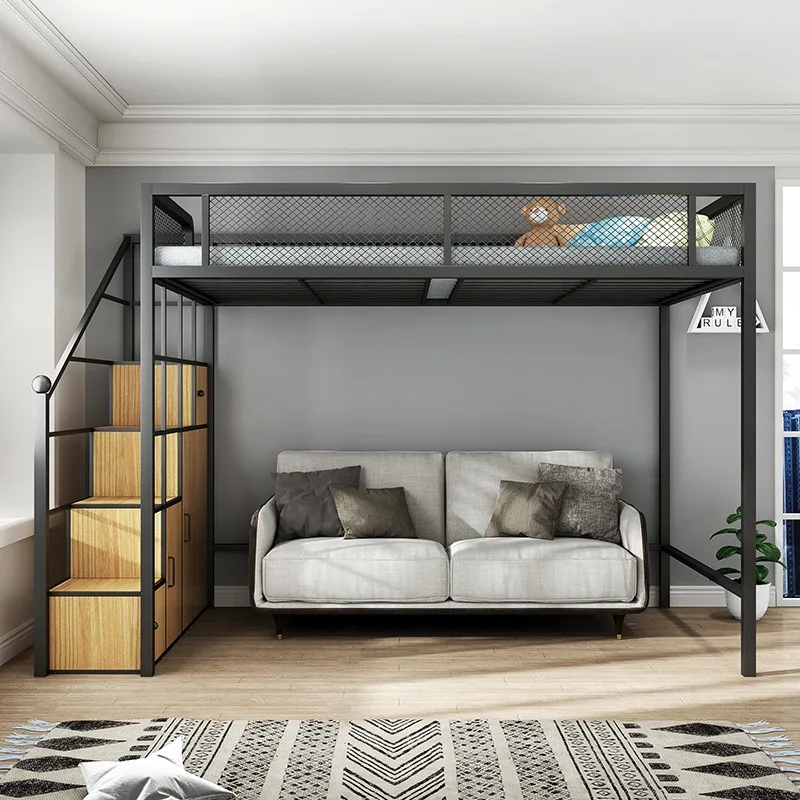 -ForModern Single Custom Queen King Dorm Erwachsene Student Metallbettrahmen Erwachsene Hochbett Schule Zuhause Hotel Hostel Verwenden Sie Etagenbett &