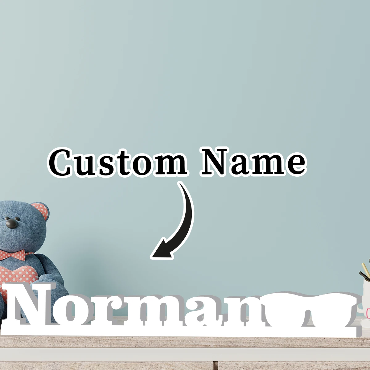 1pc Custom Sunglass Style PVC Ornament ,DIY Bedroom Living Room Table Wall Decor,Wedding Birthday Anniversary Graduation Gift - view 4