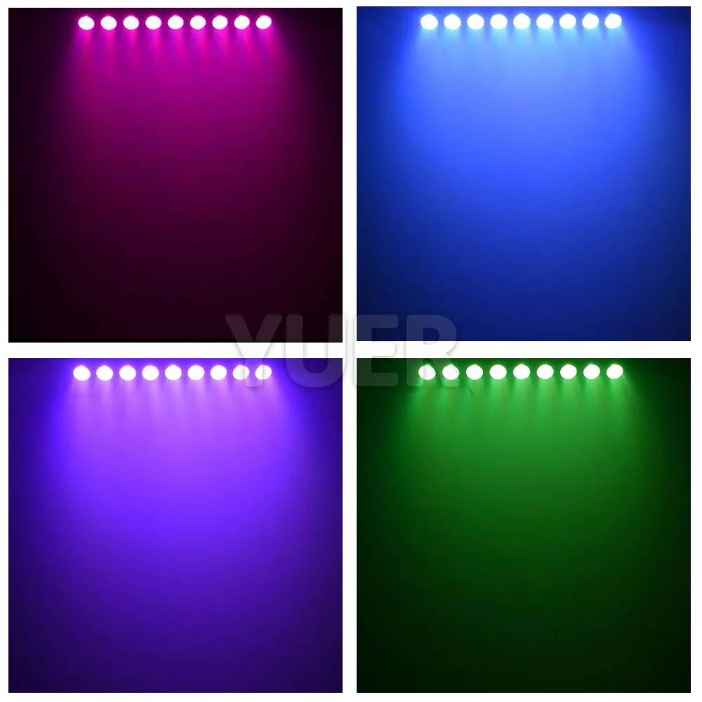 LED 9x4 واط RGBW 4in1 بار ضوء مع جهاز التحكم عن بعد DMX جدار غسل تأثير ستروب للمنزل حفلة Dj ديسكو نادي أضواء للمسرح الداخلي