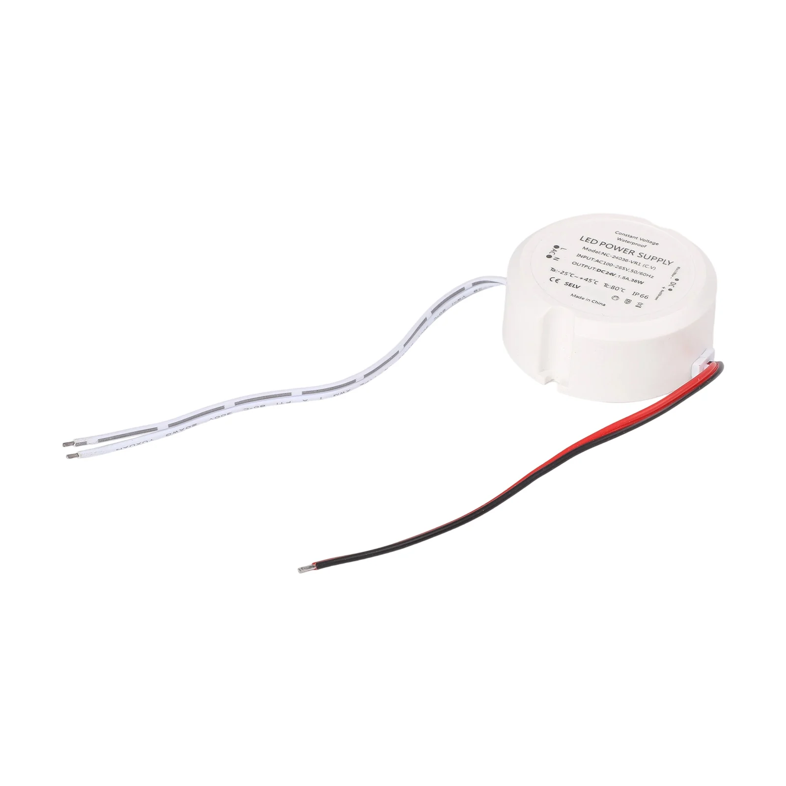 

Источник питания светодиодного драйвера 36 Вт D55*23 мм Трансформатор переменного тока в постоянный 36 Вт 48 Вт 60 Вт Опции Компактный круглый дизайн Внутреннее освещение