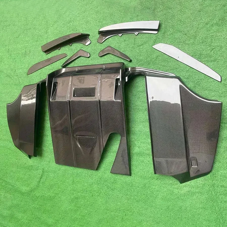 لسيارات BMW 3 series F30 F35 320 330 ألياف الكربون مانع صدمات خلفي للسيارة الناشر الخائن الخلفي سبويلر GEEX نمط عودة الشفاه تحويلة طقم الجسم #2