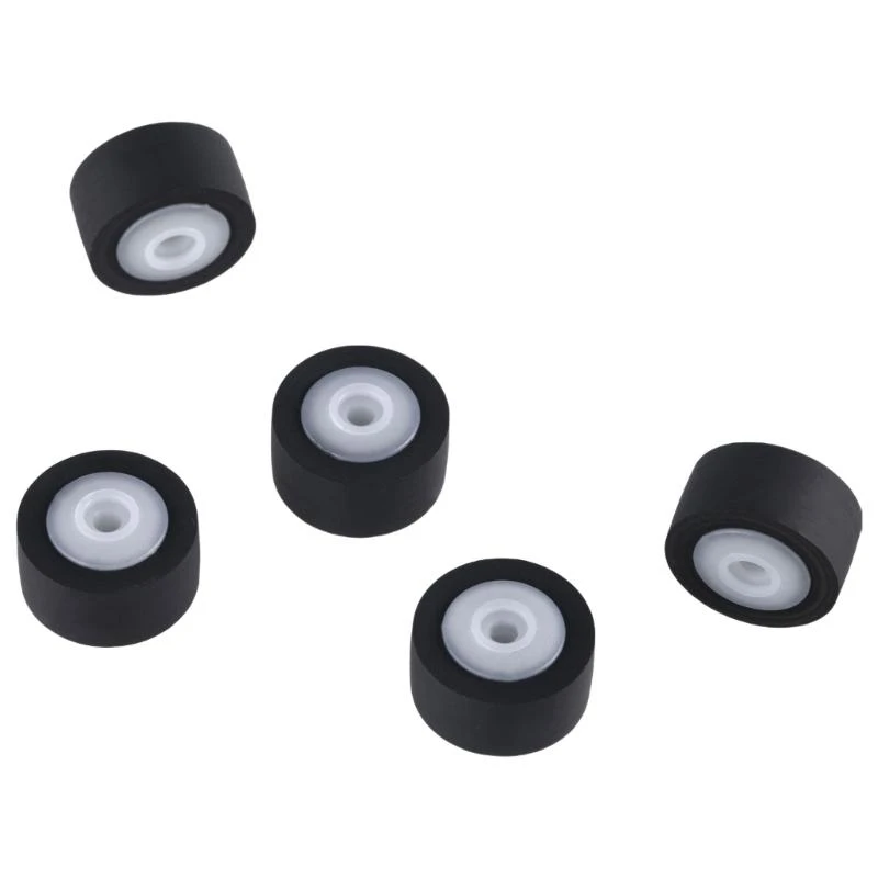 5PCS Cassette Tape Recorder Pinch Roller Wheel Rubber Pressure Belt Pulleys Set