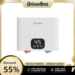 Briwellna-Mini chauffe-eau électrique sans réservoir, chauffe-eau instantané sous évier, 110V, 220V