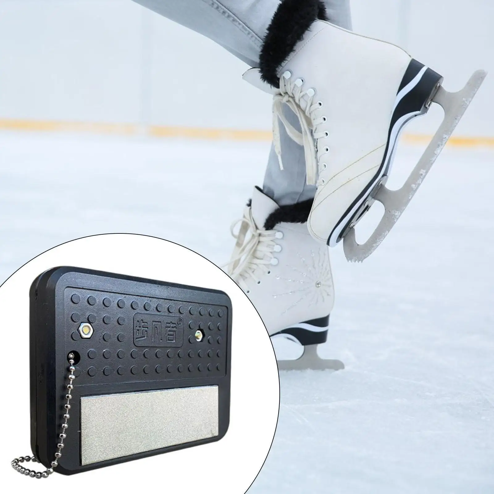 

Точилка для лезвий для коньков, шлифовальный инструмент для обслуживания, портативный гладкий инструмент для заточки фигурного катания, спорта, дома, на открытом воздухе