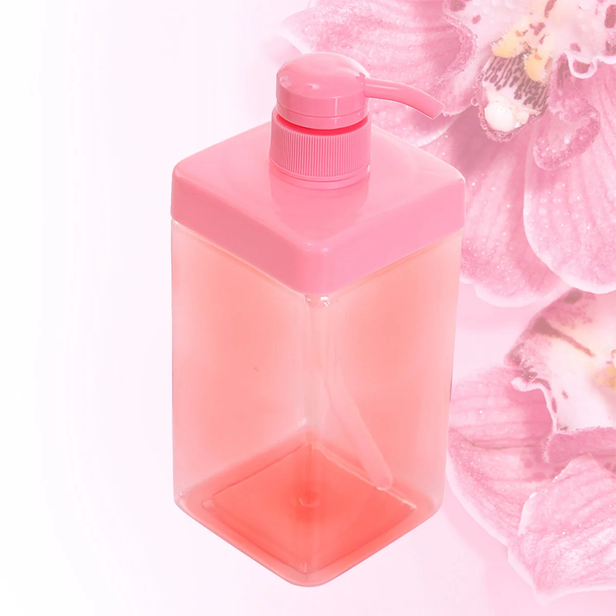 

1pc Large Capacity Press-Type Emulsion Bottle Pp Pet Material Long Straw Pump Dispenser Reusable Travel Sub Bottle For Lotion