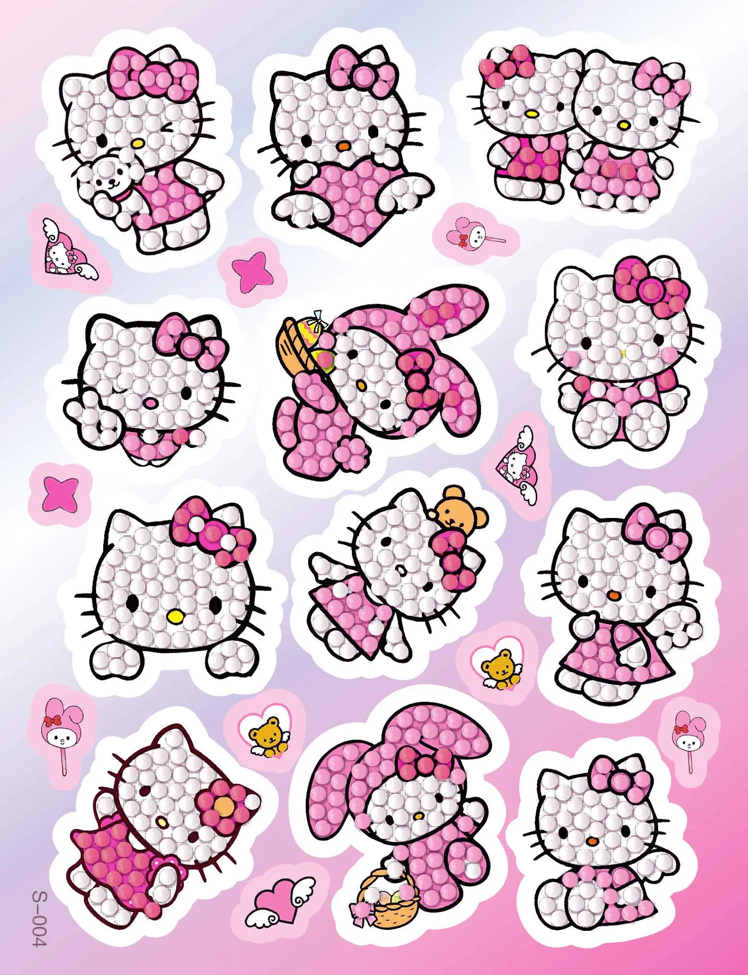 

New Arrival 5D DIY Diamond Painting Stickers Hello Kitty & Kuromi Cartoon Series Creative Handmade Gifts for Girls