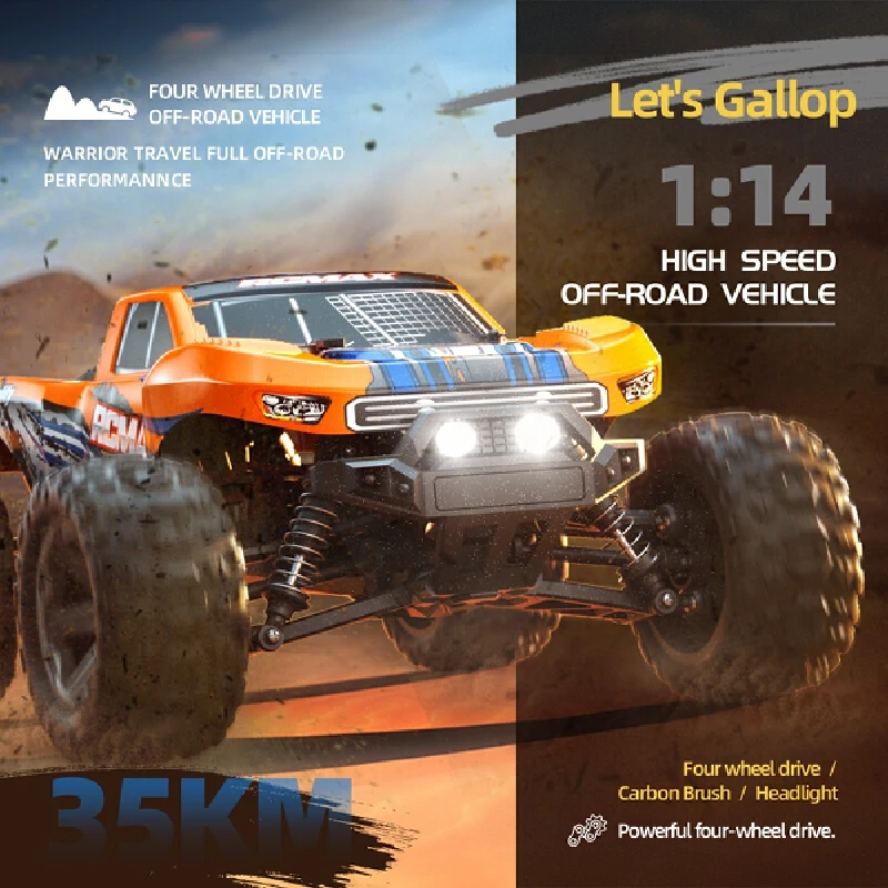 

SMRRC Cross-border 1:14 High-Speed Off-Road RC Car - Monster Truck Climbing High-Speed Vehicle