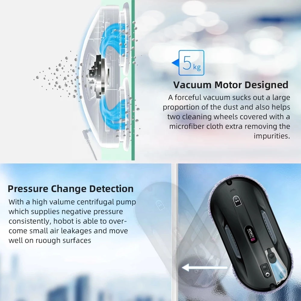 Hobot 388 Commerciële Dubbelzijdig Outdoor Magnetische Window Cleaner Magneet Automatische Draadloze Afstandsbediening Glas Glazenwasser
