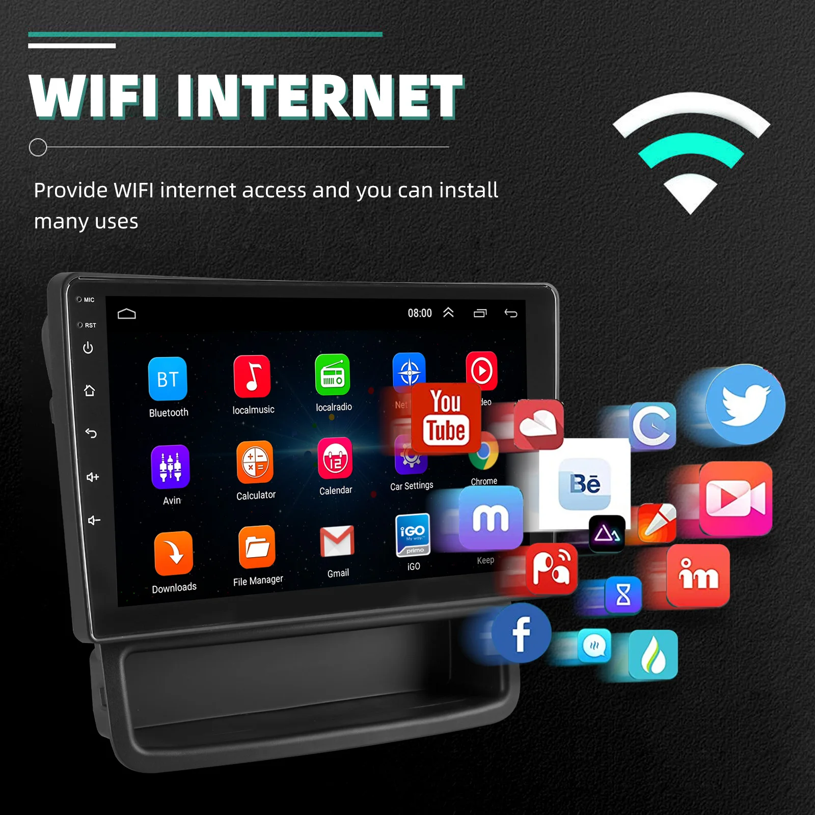 ESSGOO Android 15 10.1 Zoll IPS Touchscreen Für Opel Vivaro A Renault Trafic 2 Apple Carplay Autoradio GPS Navigation WIFI Lenkradfernbedienung RDS FM Bluetooth USB Spiegel Link ASP Sound Canbus Geteilter Bildschirm – Detail 10
