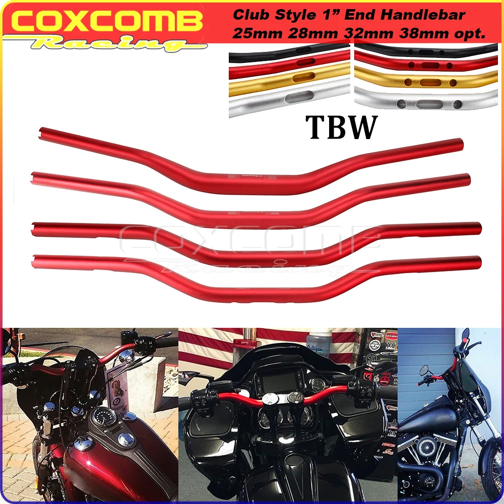 CNC Billet Aluminum Motorcycle Forbidden Handlebar 25mm 28mm Motocross Fat Bars 1