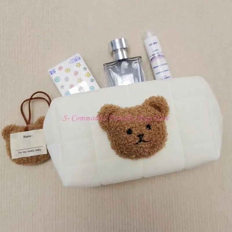 

85AE Cartoon Bear Baby Women Lady Travel Makeup Bag Multifunctional Cosmetic Purse Casual Storage for Case