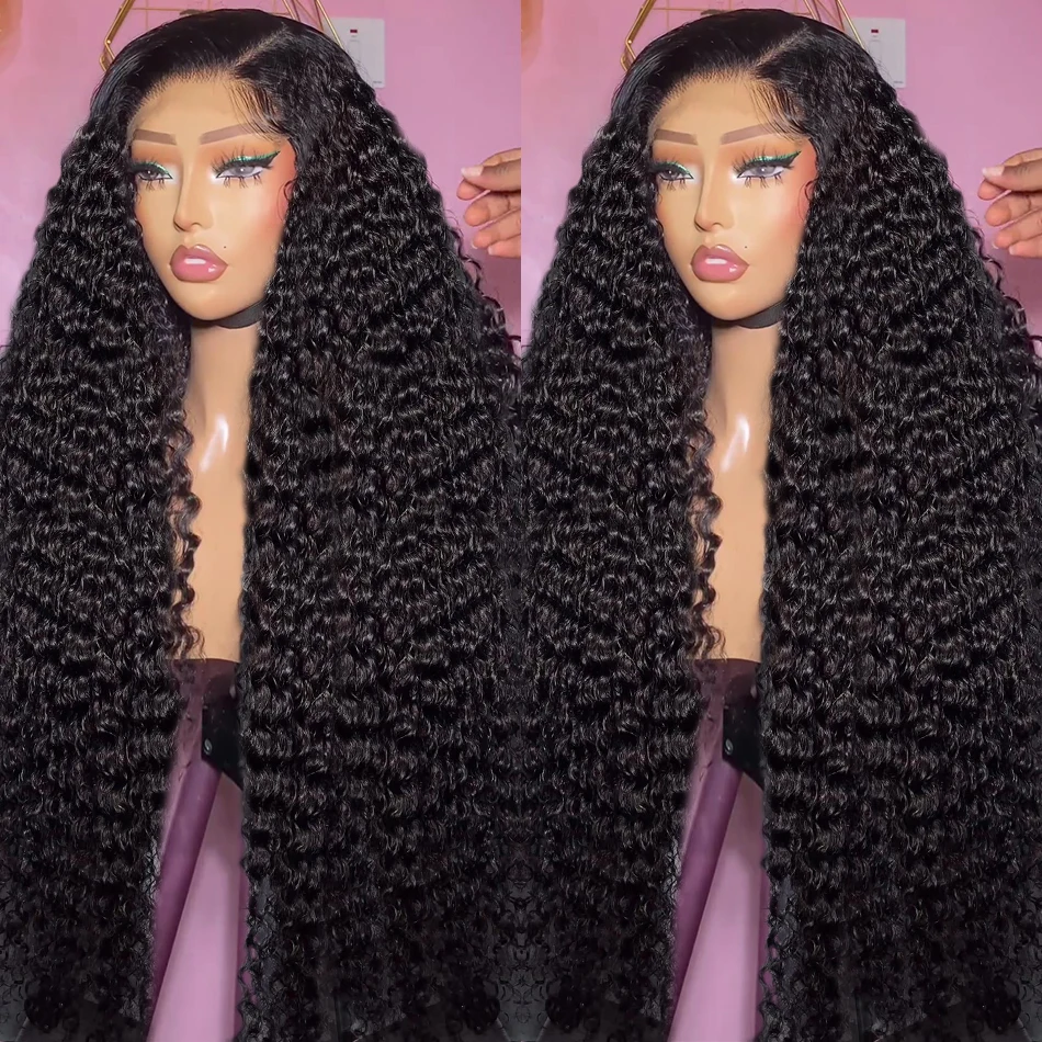 30 40 Inch Loose Deep Wave Lace Frontal Wig 13x6 Hd Curly Human Hair Wigs 13x4 360 Water Wave Glueless Preplucked Lace Front Wig