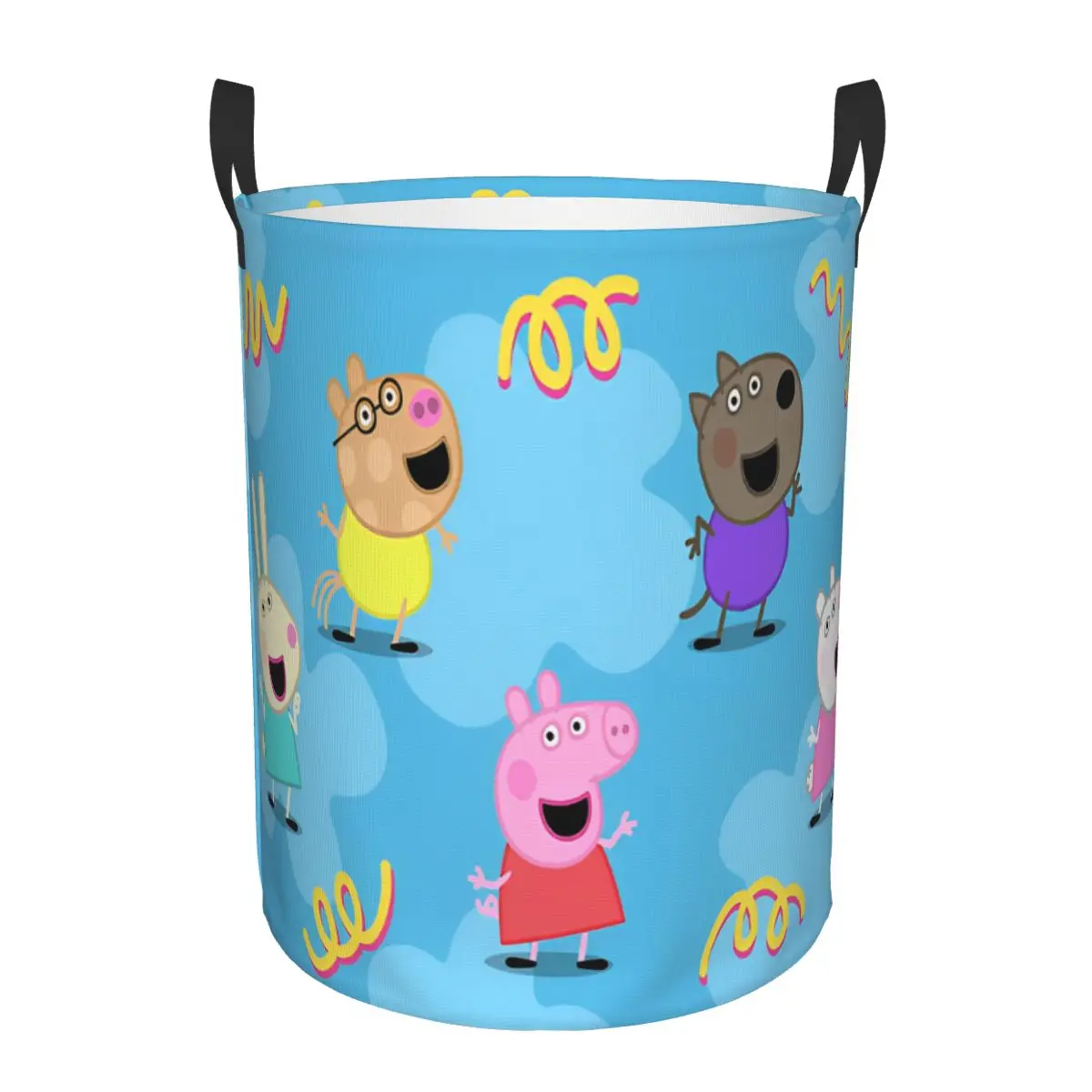 Peppa Pig Toy Storage Box Collapsible Kids Toys Bin Organizer Basket for Game Room