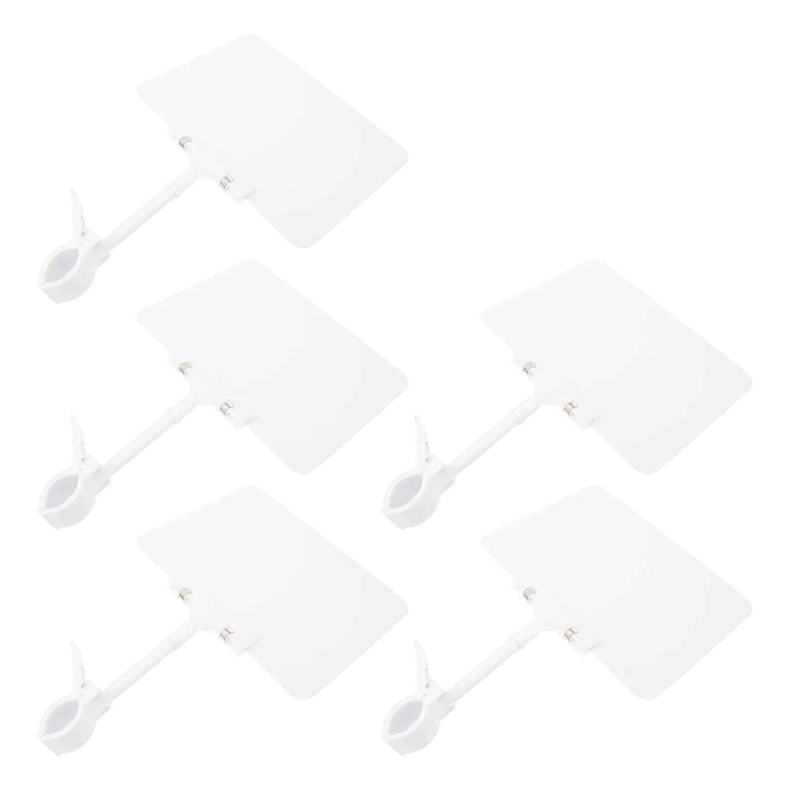 

5Pcs PVC Price Tags Supermarket Fruits Vegetables Display Board Reusable Clip Label Store Use Blackboard Style