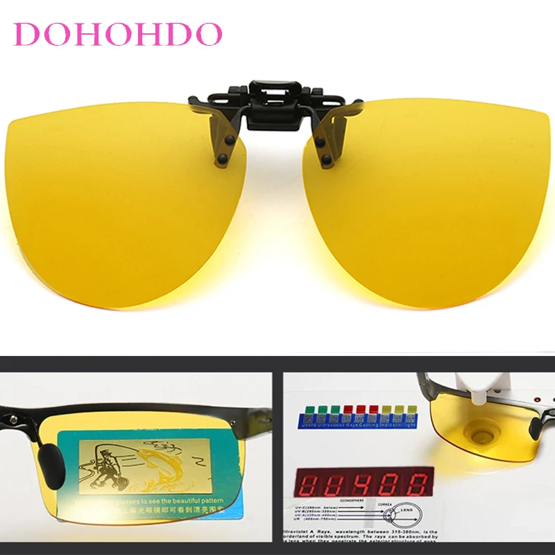 

2025 Retro Night Vision Polarized Women Glasses UV400 Designer Driving Clip-On Sunglasses Men Outdoor Sports Anti-Glare Goggles