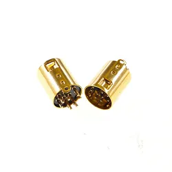 2 10 30 50 200 Pcs MINI DIN 9 PIN Circular Connector Male PCB Solder Through Holes Vertical Machined Terminals Gold Plated