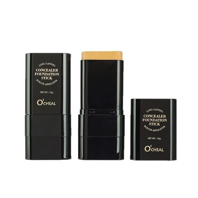 Borrador de base en barra, base correctora con luz húmeda y agua, cobertura de acné, cicatrices, ojeras oscuras, maquillaje de belleza facial