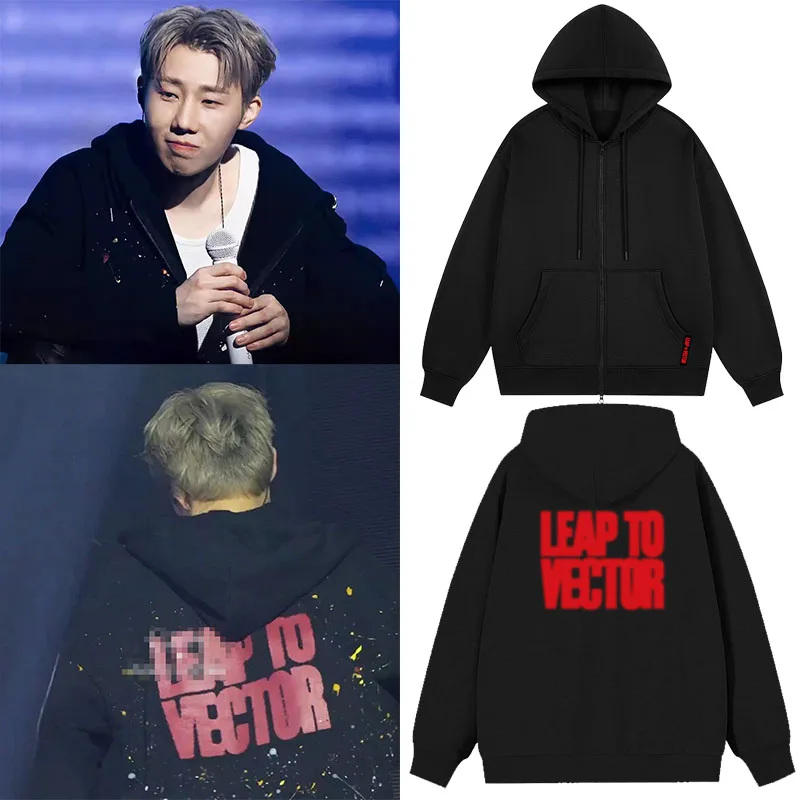 

Loose Fitted Hoodie Sweatshirt with Zipper Jacket Printed Design Kangaroo Pocket Casual Wear for Men And Women