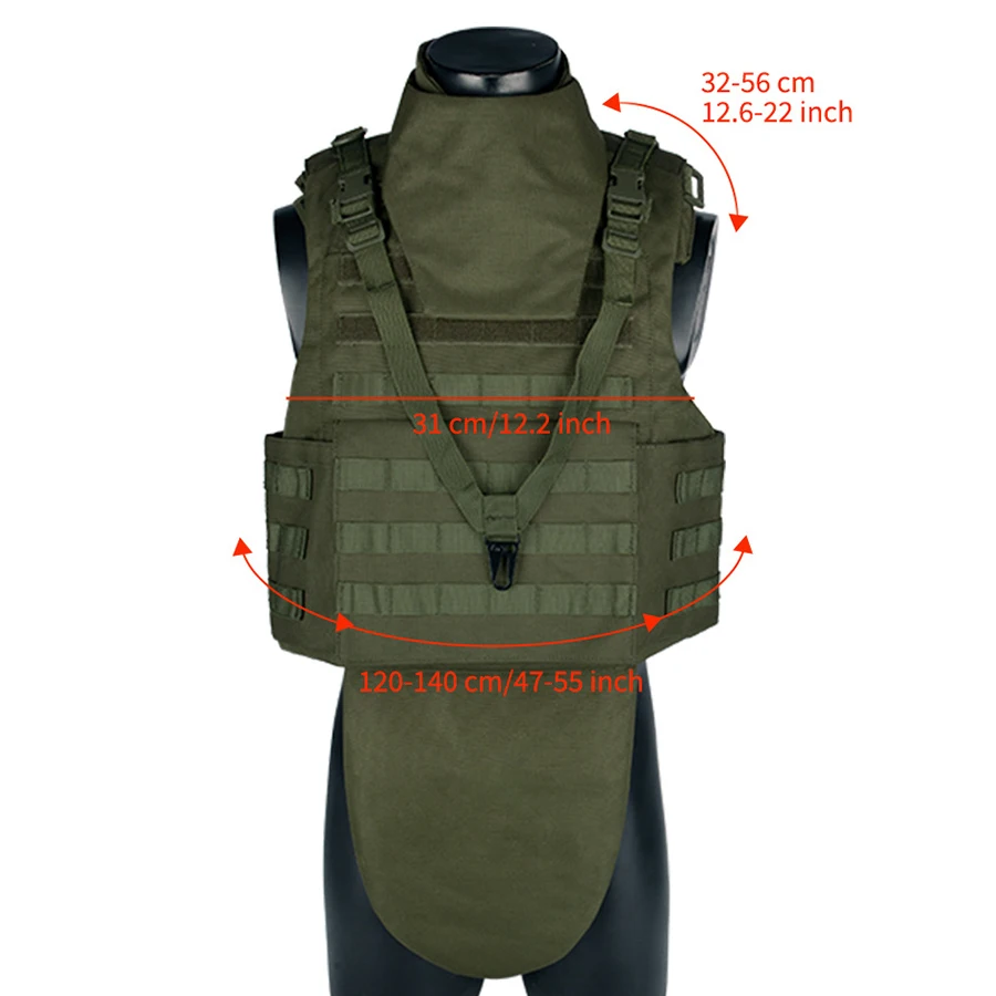 New PALS Outdoor Full Protection, Wear Resistant, Breathable, Shield, Neck and Neck Protection Training Tank Top