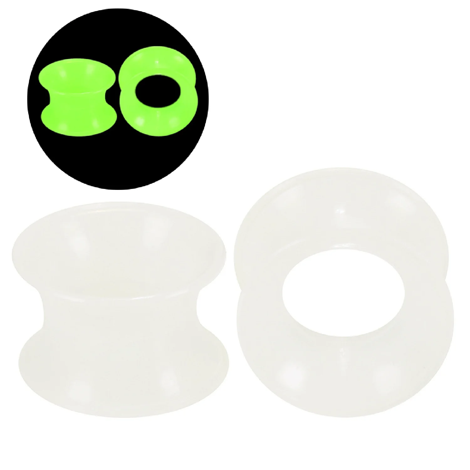 2pcs/lot 3-16MM Flexible Silikon Ohrstöpfer und Tunnel Ohrpiercings Earlets Ohr Tragen Expander Ohr Erweiterungen Körper Schmuck – Detail 20