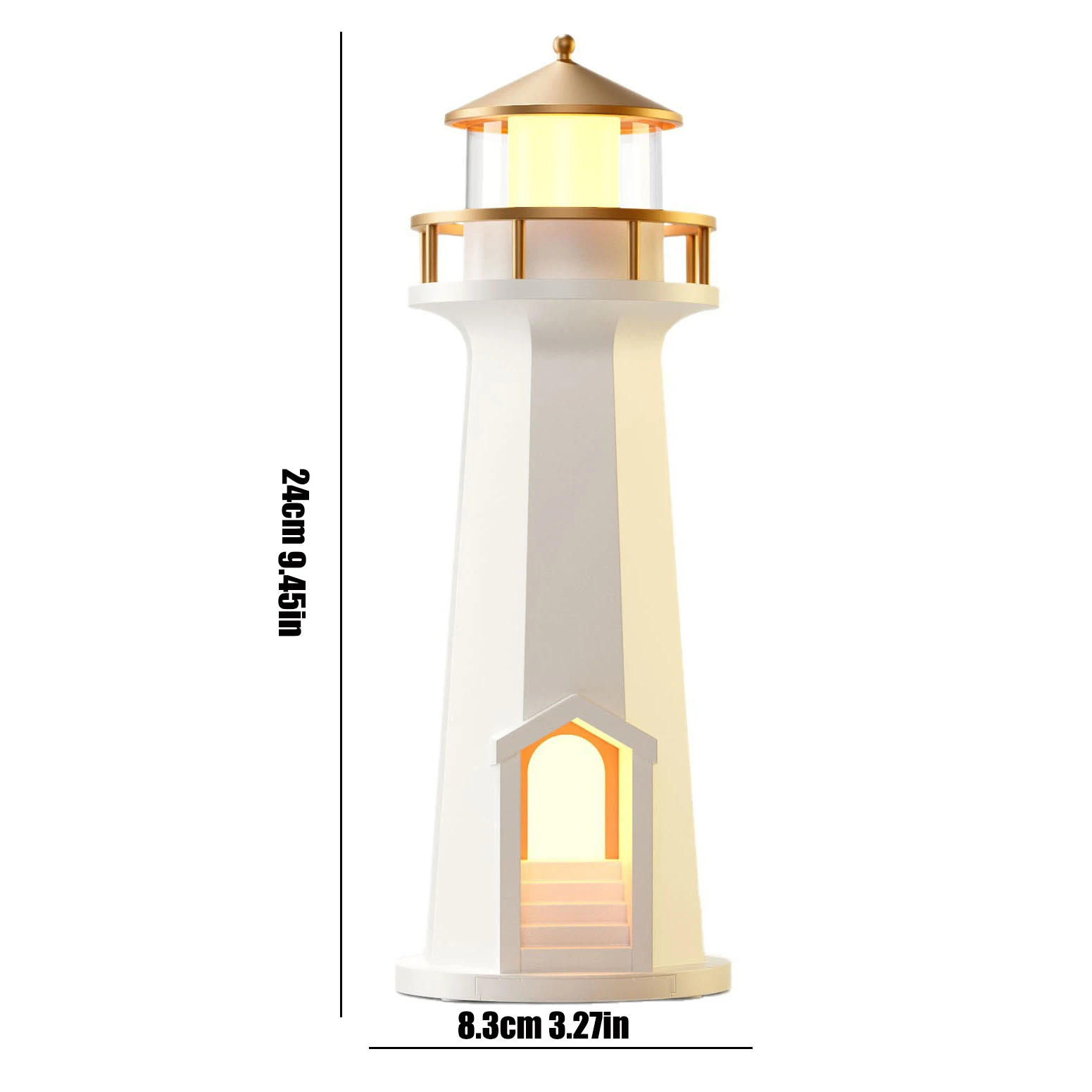 مكبر صوت بلوتوث Moonlight Lighthouse Audio هو هدية عيد ميلاد عملية ومتخصصة للرجال والنساء، مع جو راقي وزخرفة إضاءة ليلية #2