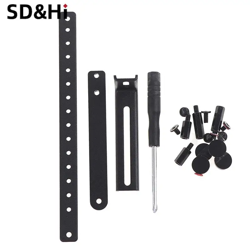 Staffa nera 1Pc utilizzata per Rack per schede grafiche con Pad in gomma supporto per schede GPU compatibile con schede madri ATX/E-ATX