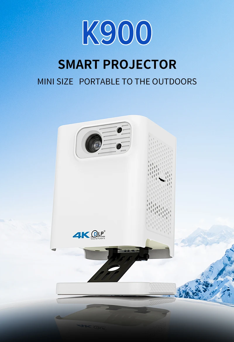 Mini Size Portable  DLP  Projector with Battery for Outdoors and Home Theater