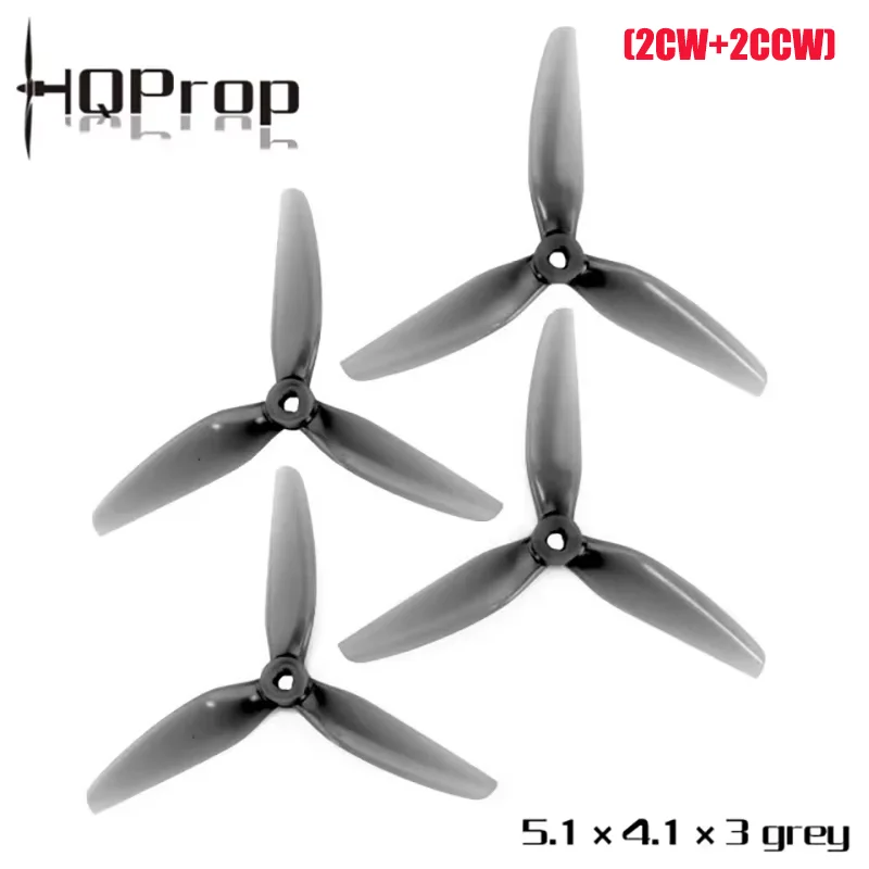 

2 пары HQProp 5,1X4,1X3 3-лопастной пропеллер из поликарбоната-POPO для ПК CW CCW для RC MultiRotor FPV Drone