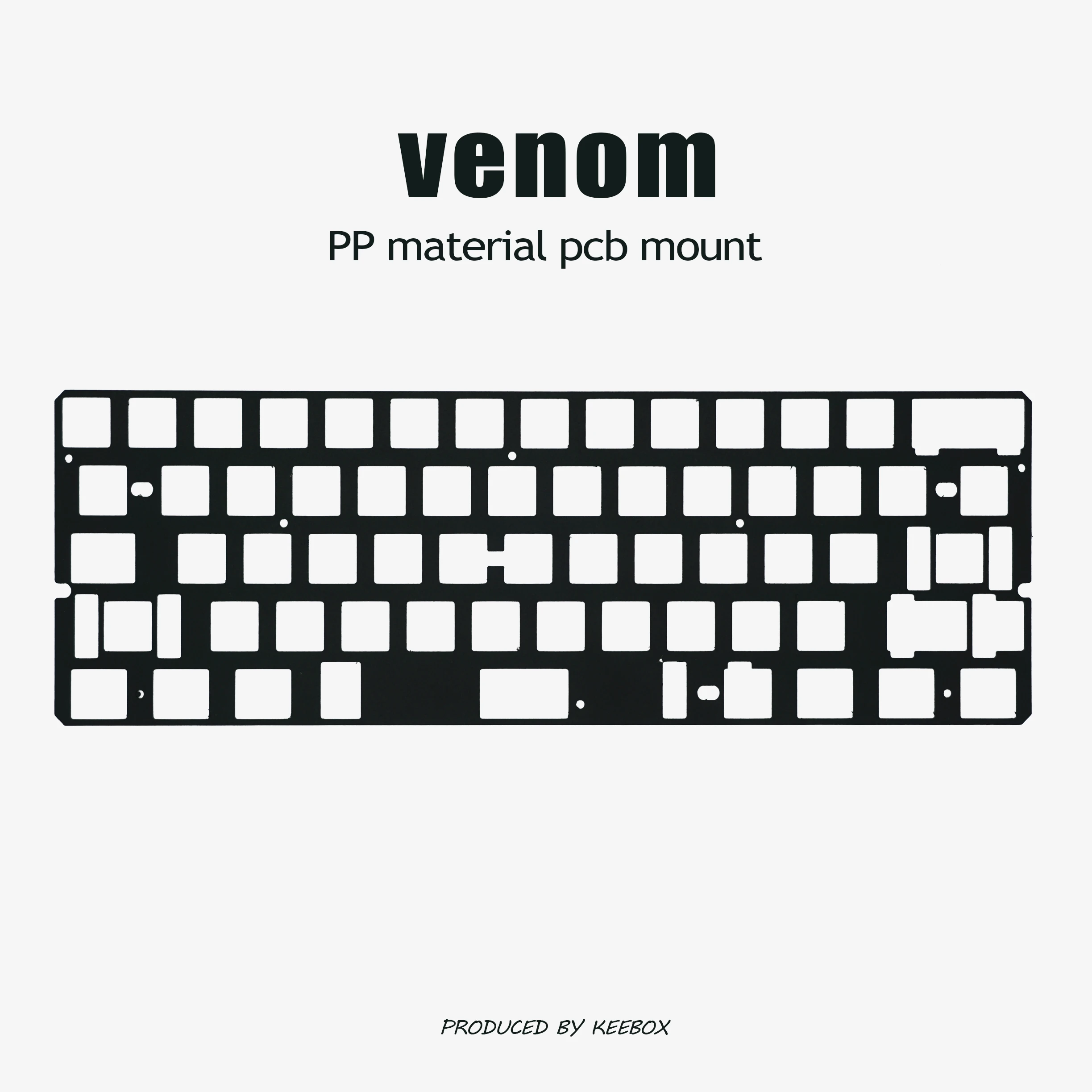 

Комплект клавиатуры Keebox Venom PP PC Alu CF Позиционирующая пластина Комплект клавиатуры Механическая клавиатура на печатной плате Пользовательская клавиатура DIY