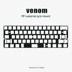 Keebox Venom Keyboard Kit PP PC Alu CF Positioning Plate Keyboard Kit PCB Mounted Mechanical Keyboard Custom DIY Keyboard Plate