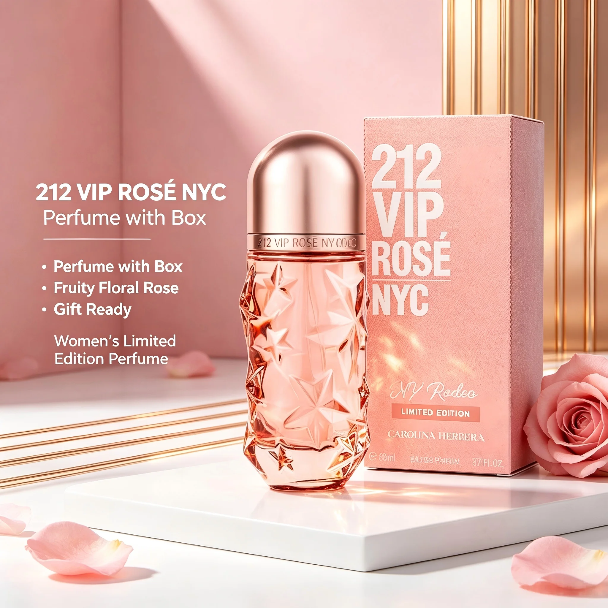 Rose Water Spray - Carolina Herrera 212 VIP Rose NYC