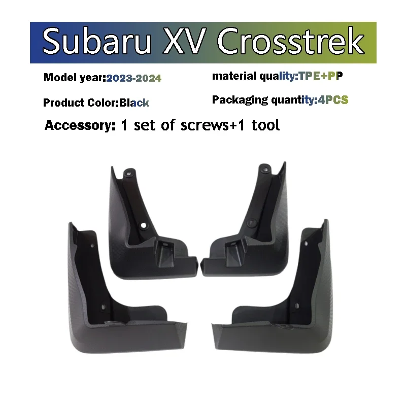 2023 2024 2025 FOR Subaru Crosstrek XV Mud Flap Guards Splash Mudguard Fender Mudflaps Car Accessories Front Rear 4pcs