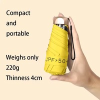 Outdoor Mini Sun Umbrella UV Protection Ultralight Folding Five-fold Umbrella Sunshade Umbrella