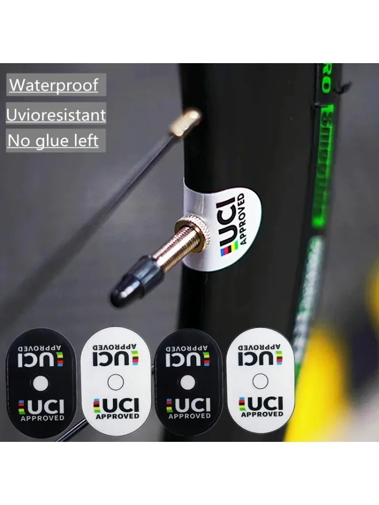 AliExpress NONE Mountain Road Bicycle Presta Valve Stickers, APPROVED Protective Adhesive Decals for Bike Tire Air Nozzle Decoration