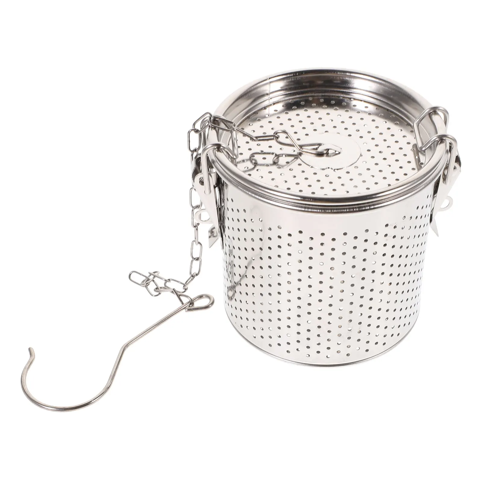 

Stainless Steel Spice Basket Dense Hole No Leak Pepper Dregs Kitchen Brine Household Multipurpose Safe Tea Filter Holder Gift
