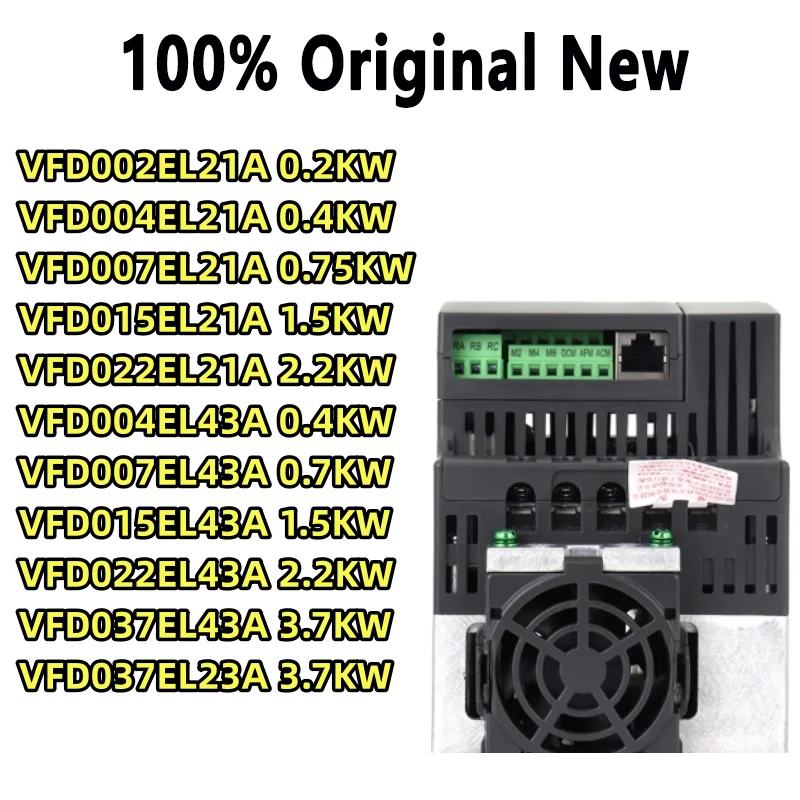 

100% Tested VFD002EL43A VFD037EL43A VFD004EL43A VFD007EL21A VFD015EL43A VFD022EL43A EL21A 230V 380V