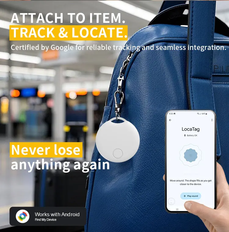 RSH Smart GPS Tracker für Android Google-zertifizierter Tag für Google's Find Hub App Global Locator für Xiaomi Overseas Samsung – Detail 8