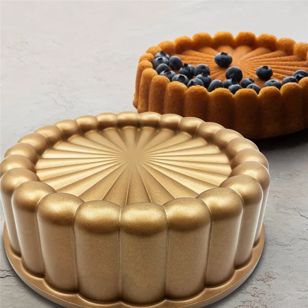 Molde de silicona para hornear pasteles, moldes redondos antiadherentes de liberación rápida, adecuados para pudines de tarta de queso, recuerdos de fiesta