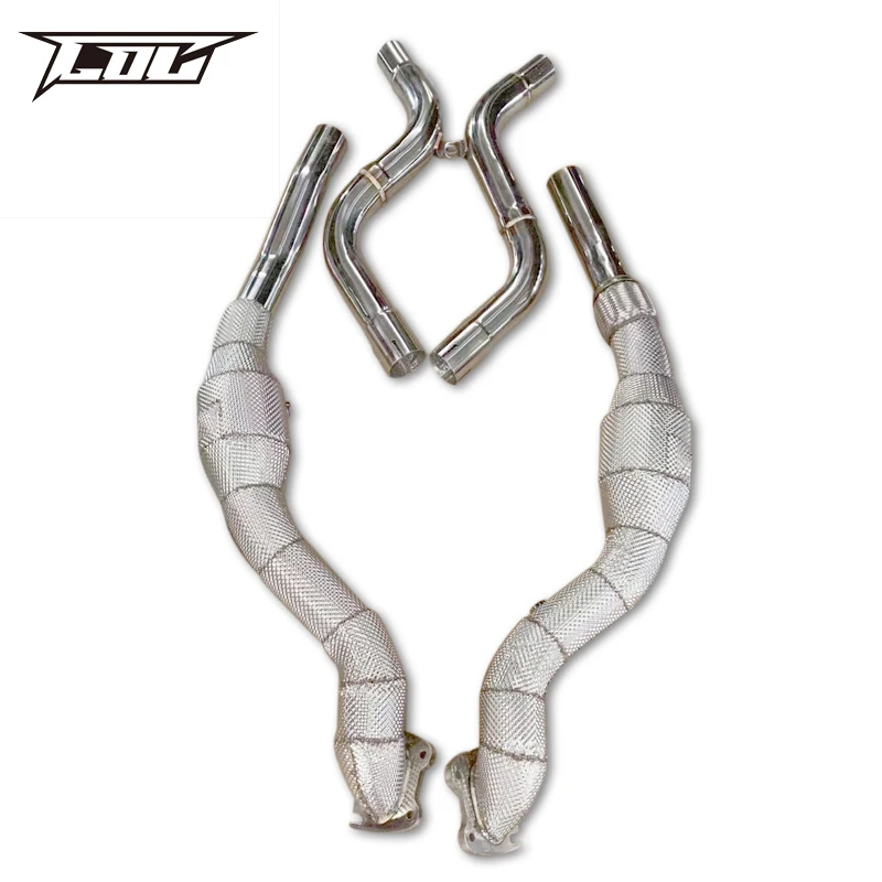 Exhaust Downpipe For Dodge Challenger 3.6L 2015-2023 Stainless Steel Downpipe with catalyst High flow catted downpipe