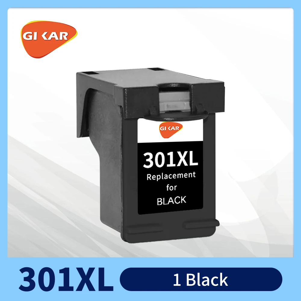 GIKAR 301XL Ink cartridge Compatible for HP 301 for HP 301XL Deskjet 1000 1010 1050 1510 2050 2540 2542 2543 2547 2549