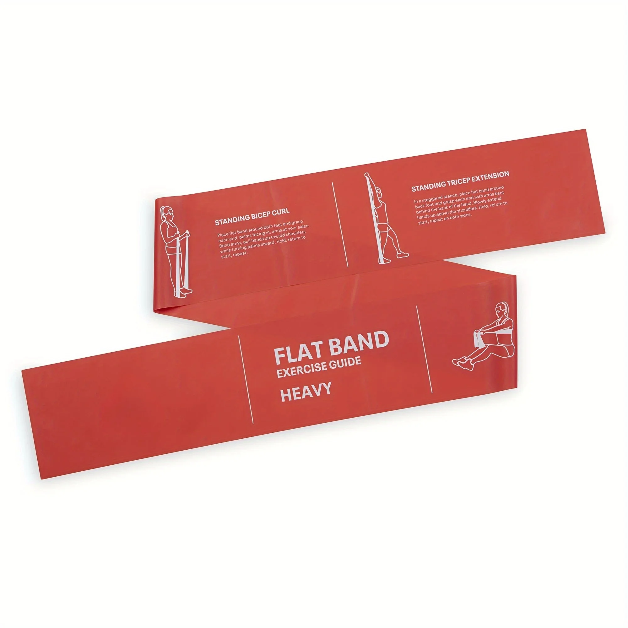 3 أشرطة مسطحة: أربطة مقاومة خفيفة ومتوسطة وثقيلة للعلاج الطبيعي والتدريبات المنزلية وتدريبات القوة.