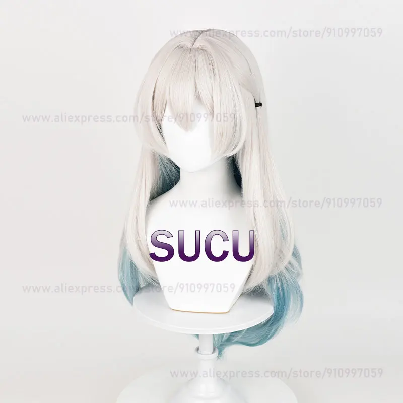 Honkai: Star Rail Firefly Cosplay Wig 67cm Long Straight Hair Anime HSR Wigs Heat Resistant Synthetic Wigs