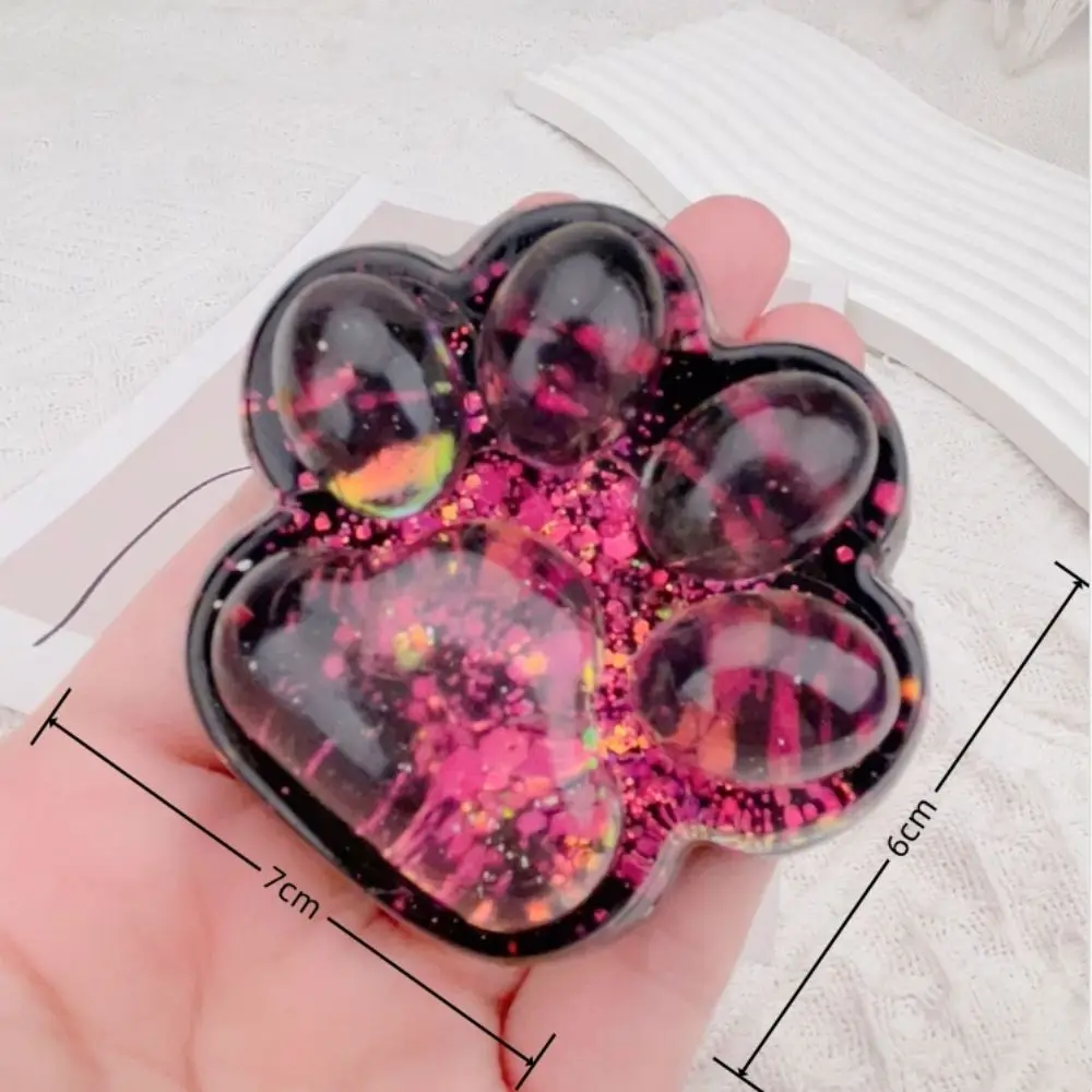 Dark Starry Sky Series Cat Claw Squishy Fidget Toy Silikon Slow Rebound Squeeze Cat Paw Toys Halloween Weihnachtsgeschenk