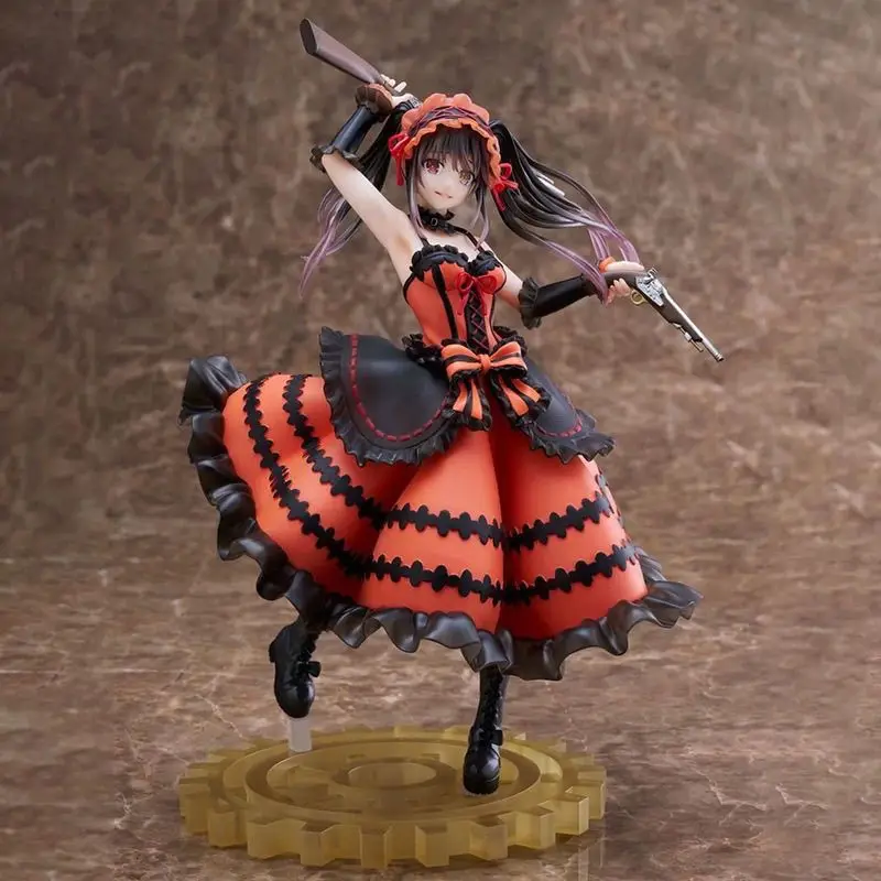 

Original Genuine TAITO DATE A LIVE 21cm Tokisaki Kurumi PVC Action Figure Collection Model Toys Children's Ornament Doll Qwiooe