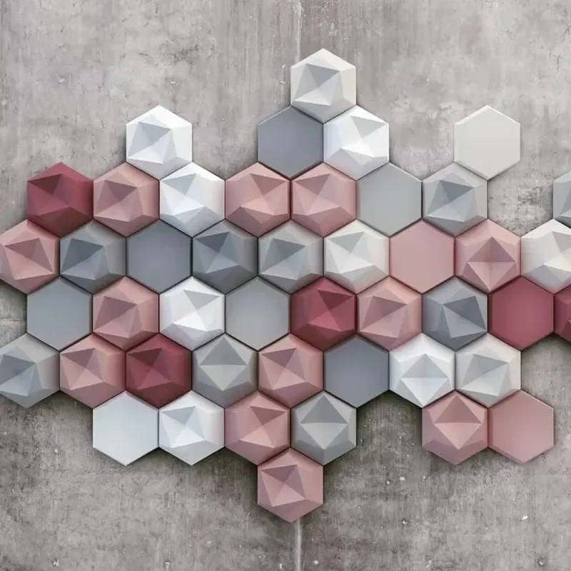 China Import Items Decor for Home 3D Art Soft Leather Wall Panel