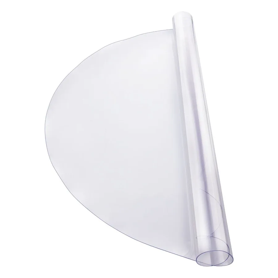 

PVC Table Protector 48 Inch Round Clear Plastic Desk Protector 2.0mm Thick