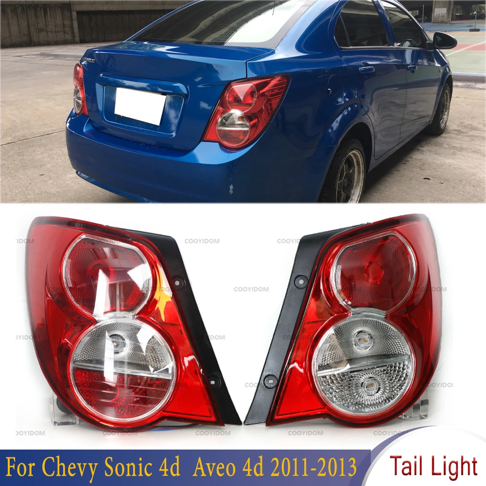 

Tail Light Rear Brake Light Stop Warning Fog Lamp For Chevrolet Chevy Sonic 4d Aveo 4d 2011 2012 2013 96830973 96830974 Car