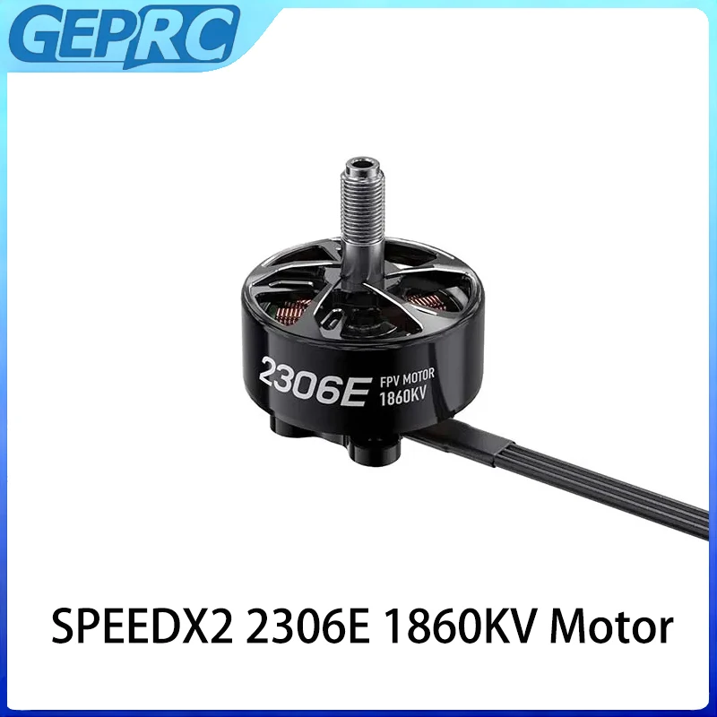 

Прочный двигатель GEPRC SPEEDX2 2306E 1860KV 6S для гоночных квадроциклов FPV длиной 4–5 дюймов — долговечная работа