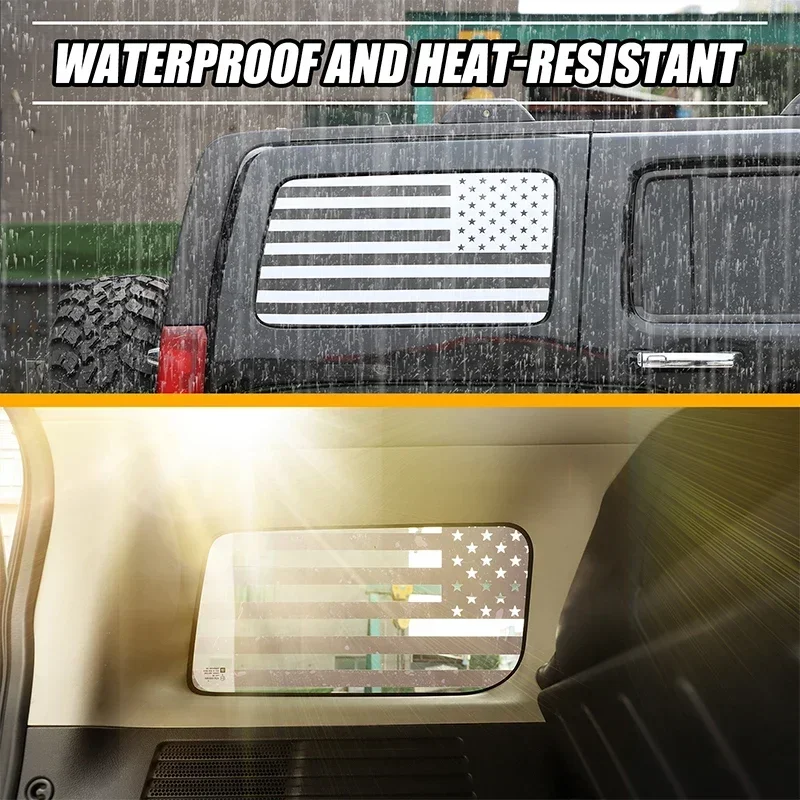 

For Hummer H3 2005-2009 Car Rear Side Window Windshield Pattern Decorative Sticker PVC Exterior Accessories